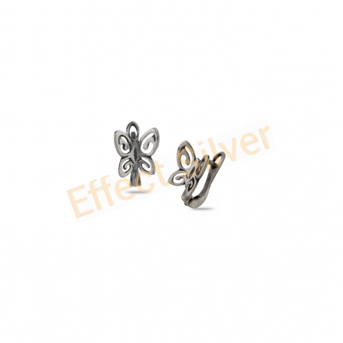 Butterfly Silver Flutter Earrings