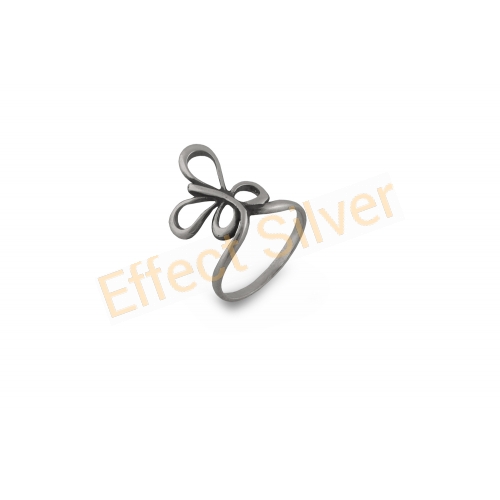 Delicate Silver Butterfly Ring