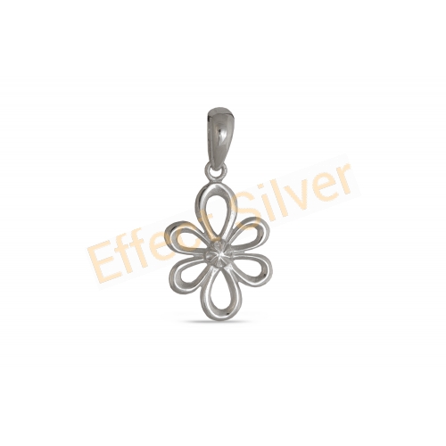 Silver Flower Pendant 