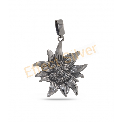 Sunflower Pendant in Sterling Silver 